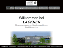 Tablet Screenshot of lackner-gmbh.de